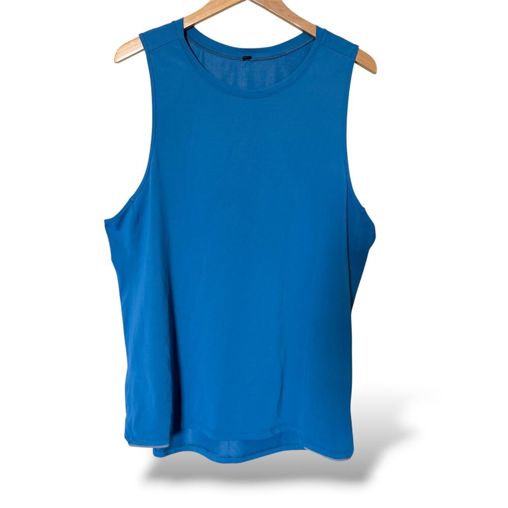 Lululemon Men Tank Top Blue Sleeveless Gym Sz M